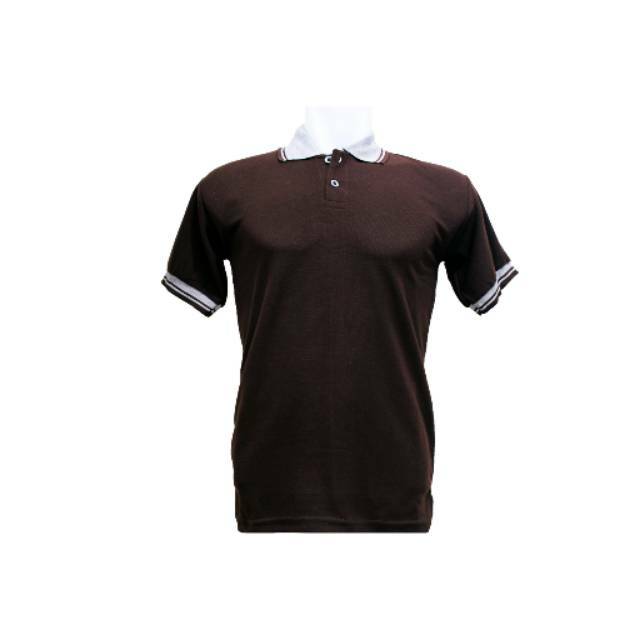 YB POLO SHIRT KAOS KERAH COKELAT COKLAT BAJU PRIA COWOK KAUS CASUAL POLOS TANGAN LENGAN PENDEK