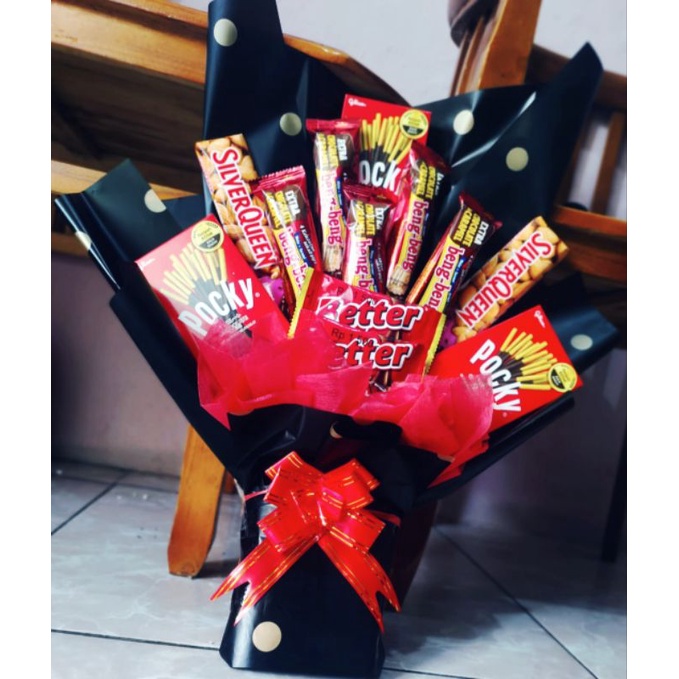 Buket termurah buket coklat/buket Silverqueen/buket Snack
