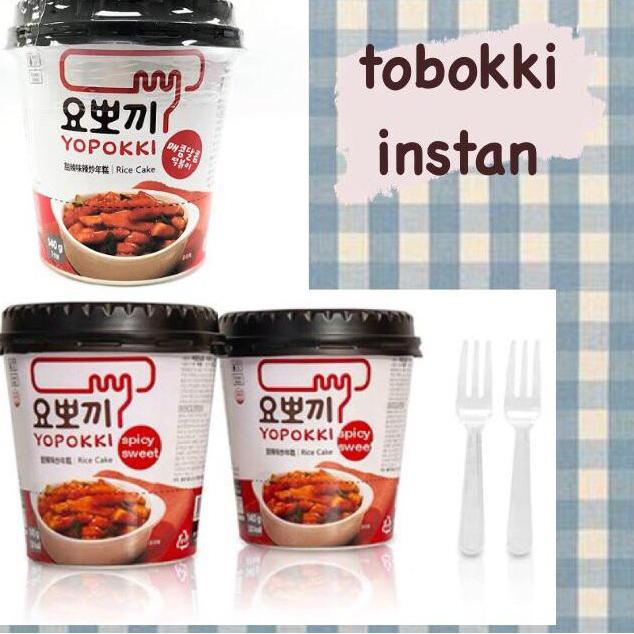 

Telah Hadir ♗ YOPOKKI Cup Topokki Tteokbokki Tokpoki Topoki Instan Halal 140 gram!