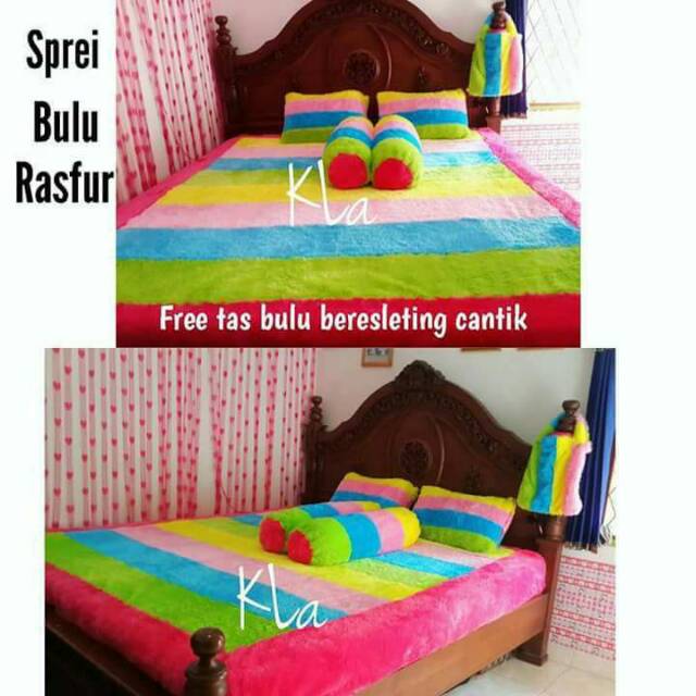 Sprey bulu rasfur motif  atau karakter uk 180 dan 160 