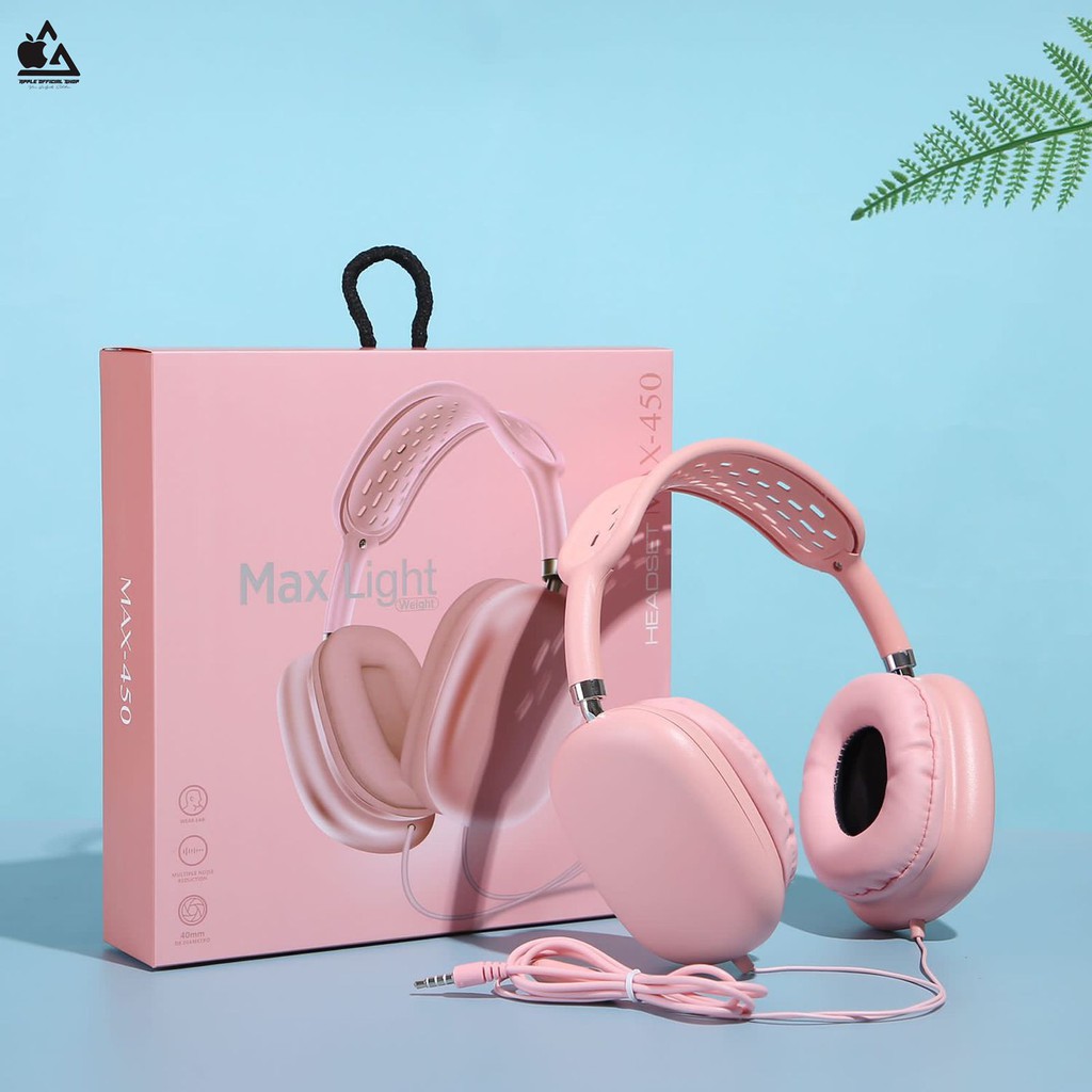 HF Headset Bando Candy Macaron Air Max Light 450 Stereo Xtra Bass Headphone Wireless Gaming Extra Bass Airpods Max Pro