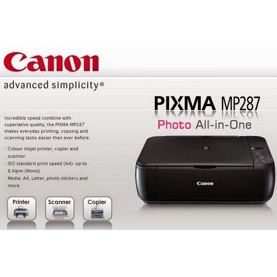 CANON MP287 PIXMA PRINTER-SCAN-COPY NAMPOL GAN