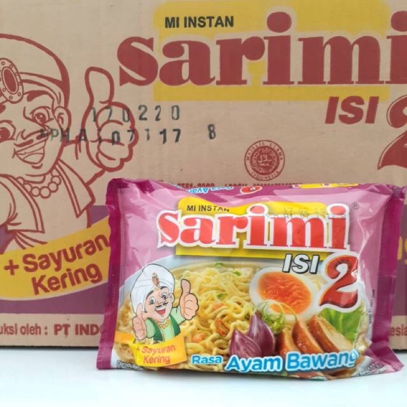 

Sarimi isi Dua rasa Ayam Bawang [ 1 dus / 24 pcs ]