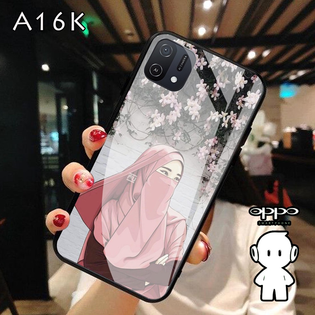Softcase Kaca OPPO A16K  - Casing Hp OPPO A16K - Case Hp OPPO A16K  - Softcase OPPO A16K [H19]