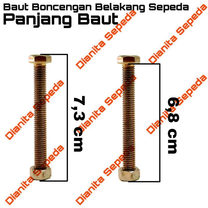 Gratis Ongkir Baut Mur Sekrup Boncengan Bagasi Belakang Sepeda Mtb Mini Jengki Onthel Ring As Rak