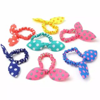 Ikat Rambut Ribbon Polkadot Pita Korea Chibi Kunciran Ikat Rambut Ribbon Polkadot Pita Korea Chibi Kunciran