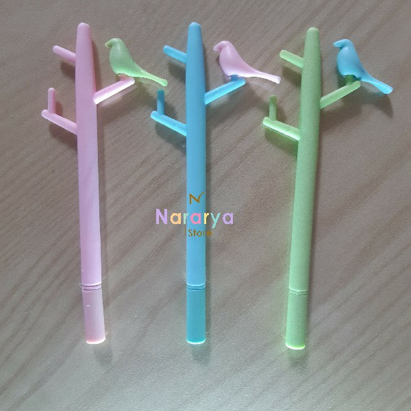 

2x Gel Pen Burung Nuri / Gel Pen Karakter / Gel Pen Lucu / Pulpen Lucu / Alat Tulis Sekolah