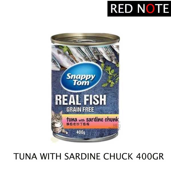 SNAPPY TOM 400gr Tuna With Chunky Sardines