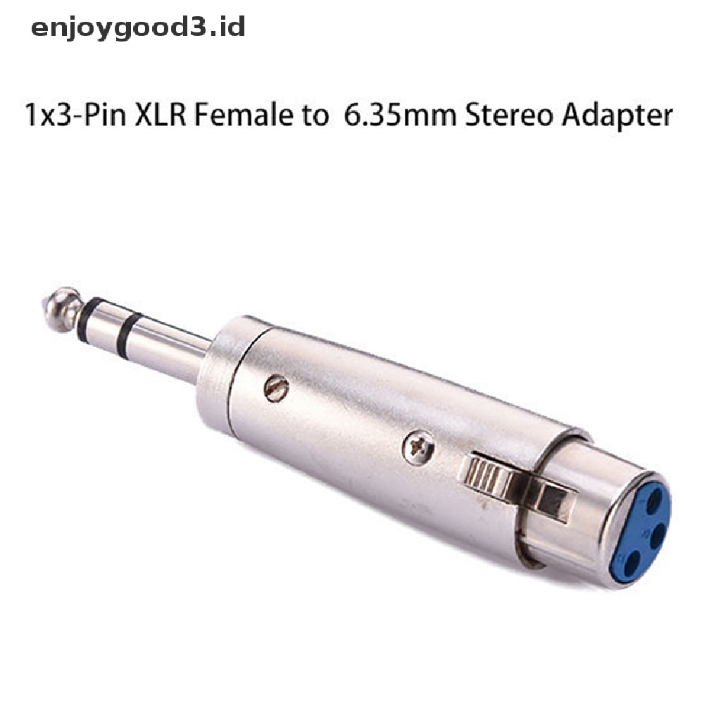 Adapter Kabel Audio 3 Pin Xlr Female To 1 / 4 6.35mm Stereo Male Plug Trs Untuk Mic