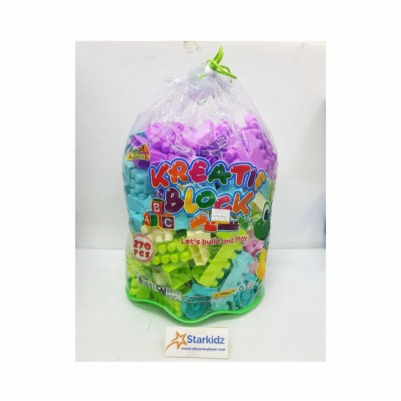 Mainan Blok - Kreatif Block isi 270 pcs