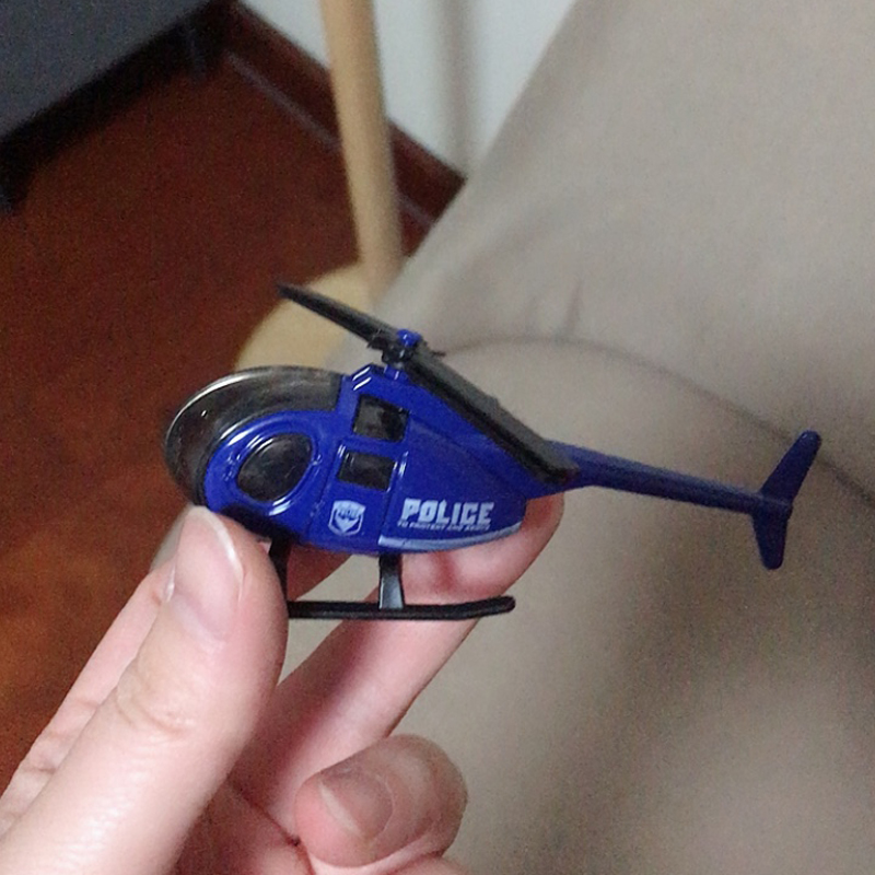 Mainan Helikopter Mini Bahan Alloy Metal Versi Q Untuk Anak