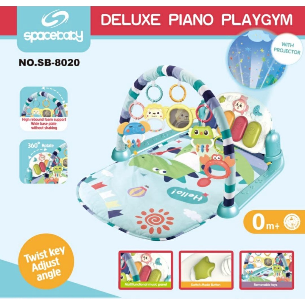 SPACE BABY PIANO PLAYGYM WITH PROYEKTOR SB-8020 / PIANO PLAYMAT