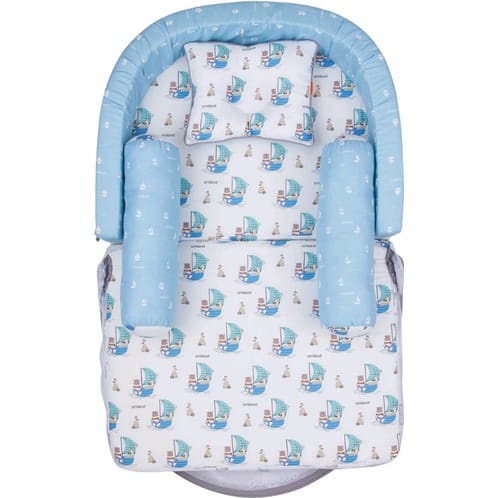 Omiland Kasur Bayi Lipat Bumper + Kelambu Sailor Series