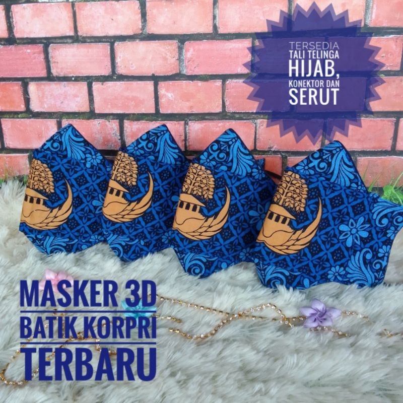 Masker batik korpri terbaru masker korpri termurah motif 2022