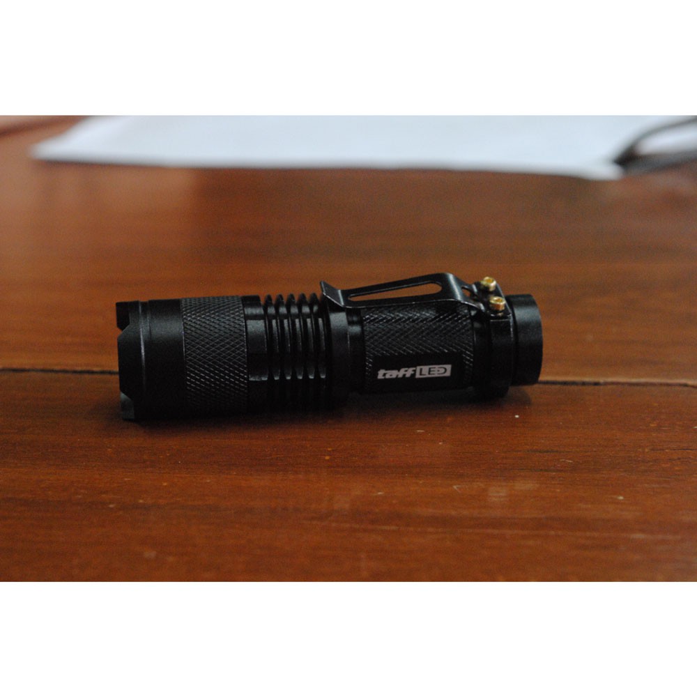 TaffLED Senter LED 395nm Waterproof Pocketman P1 Ultraviolet - Black