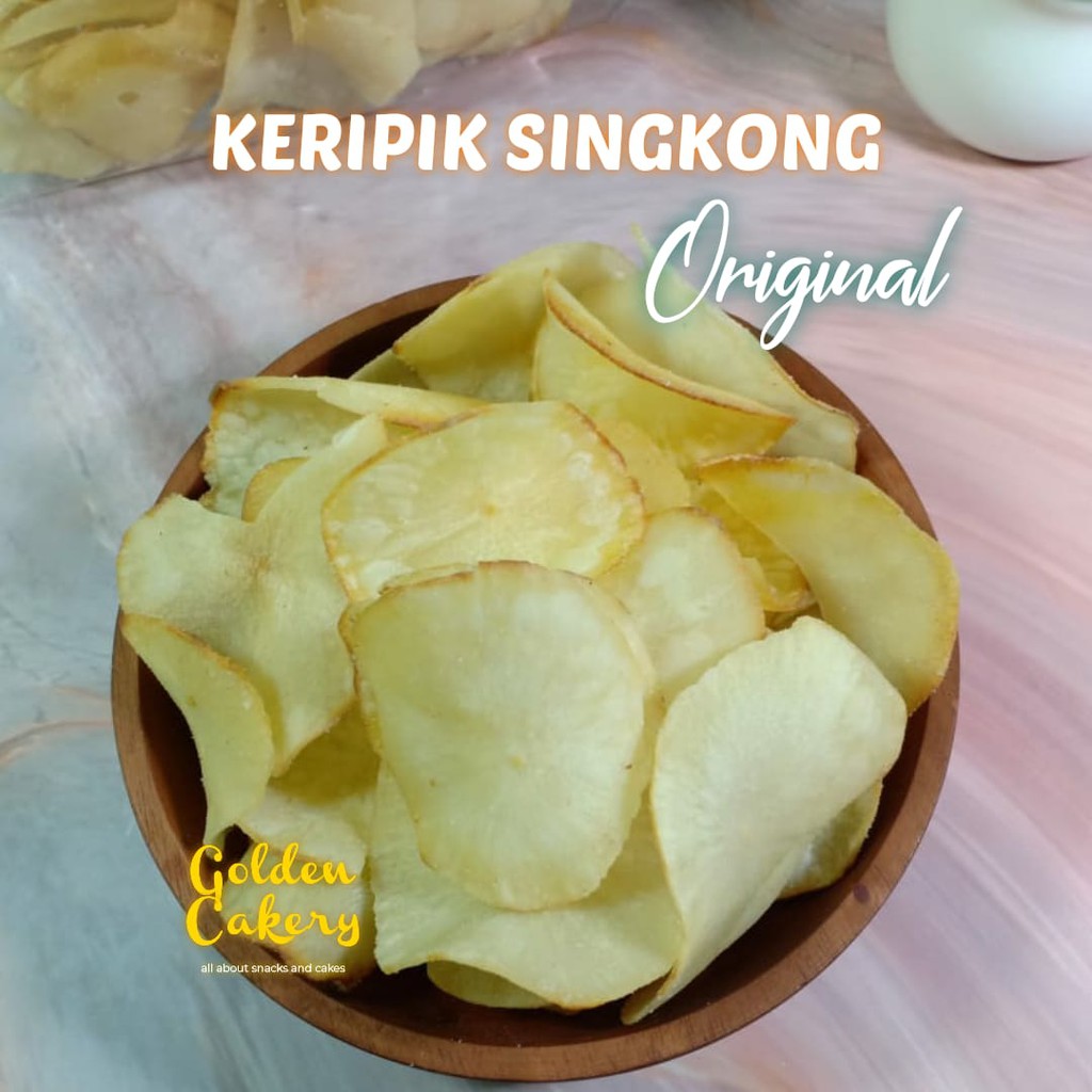 

Keripik Singkong Original Ori Gurih Asin - 500 gr