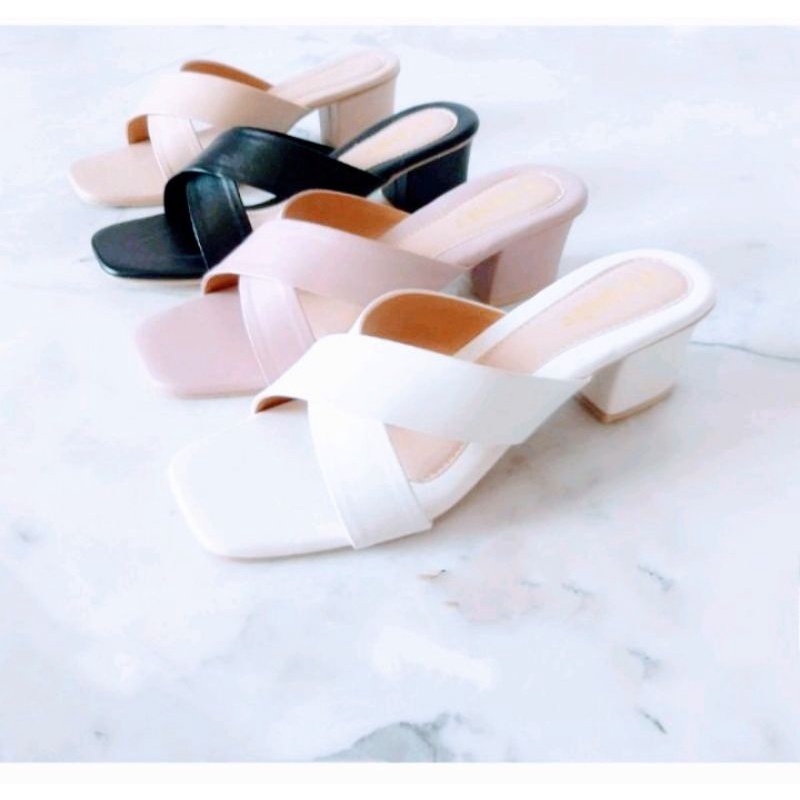 Sandal Heels Wanita Silang R 05