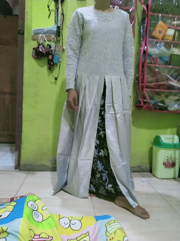 Sale!!! Set Devita Gamis + Rok Batik Brukat Corneli