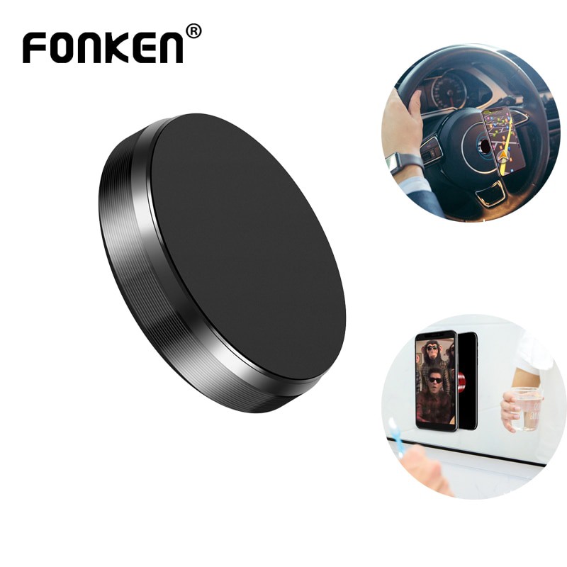 

FONKEN Universal Magnetic Phone Holder Wall Holder Car Mount Stand Android Mobile Key Iron Bracket