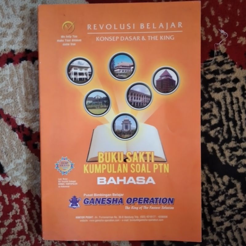 BUKU SAKTI KUMPULAN SOAL PTN BAHASA GANESHA OPERATION