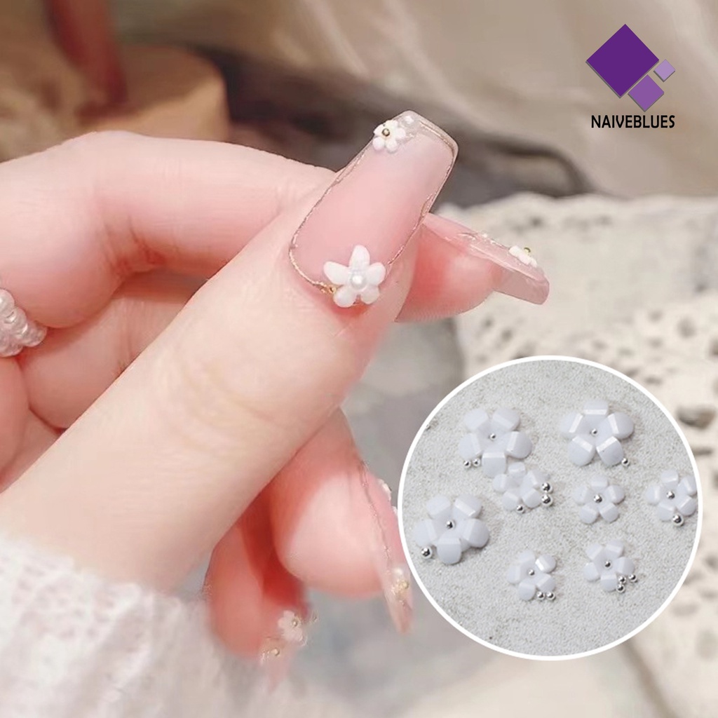 Naiveblue &gt; 1 Set Stiker Kuku Bahan Resin Efek Visual Berkilau Anti Air Untuk Dekorasi Nail Art