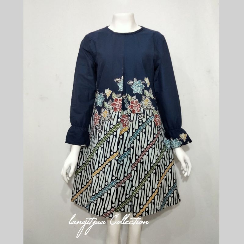 TUNIK CANDRA DEWI Size S M L XL XXL | DRESS BATIK ASLI SOLO