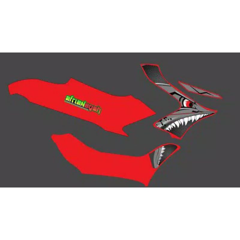 Striping sticker PCX shark/hiu terbaru keren