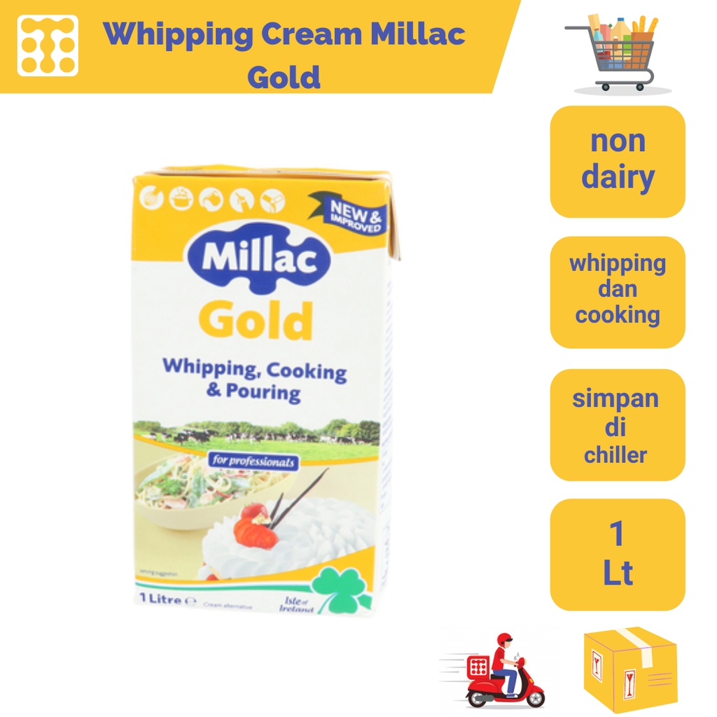 

Whipping Cream Millac Gold 1 Ltr