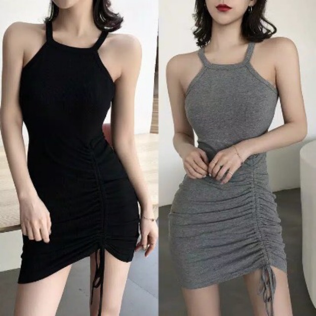 Jual Korean Bodycon Mini Dress 988 Size Xs Xl Indonesiashopee Indonesia