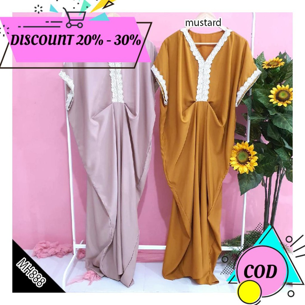 (BAYAR DITEMPAT) MH488 / MH488B GAMIS PANJANG AA1761