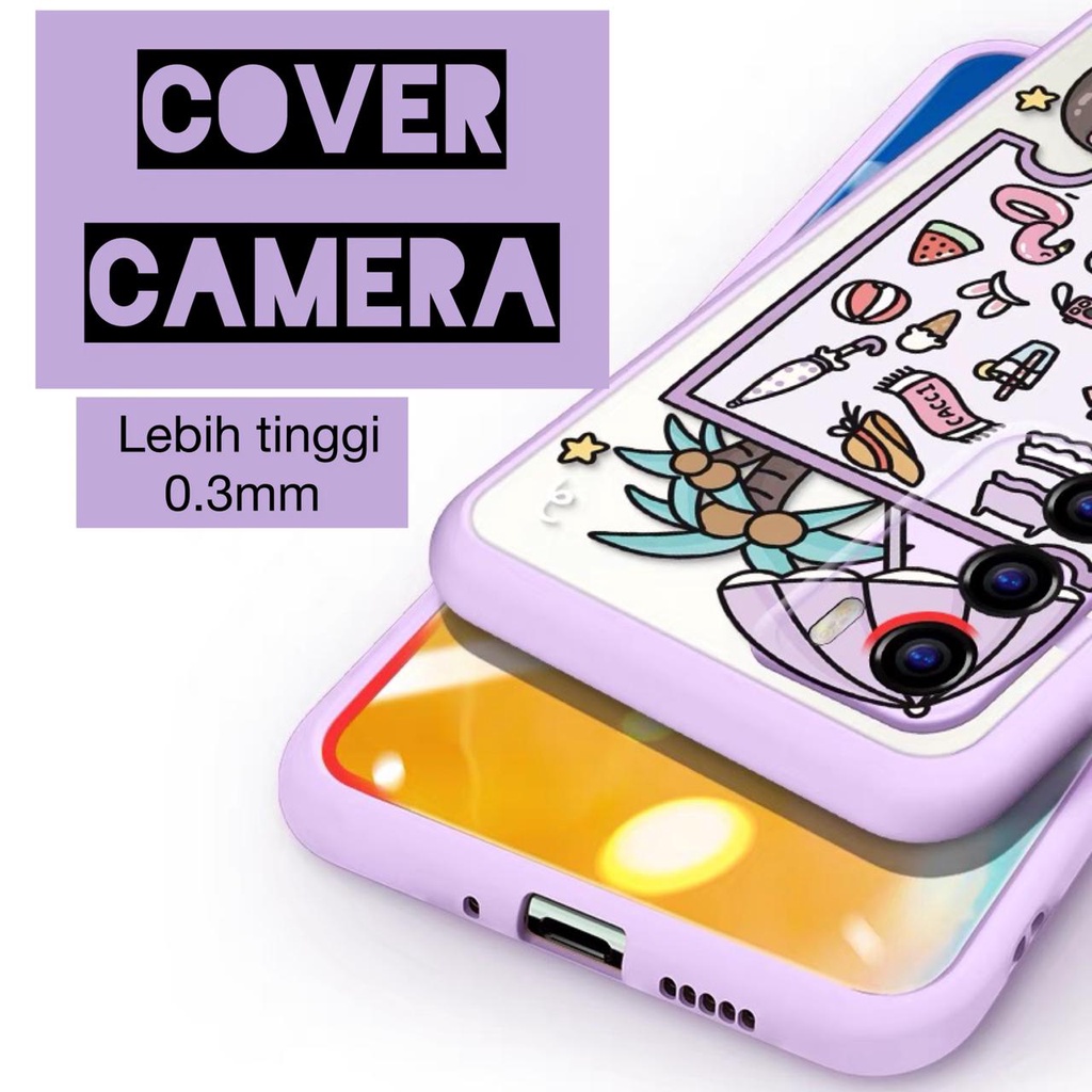 Soft case Lucu candy Lilac cantik Oppo A15 A15s A31 A33 A53 A3S A5 A9 A52 A72 A92 2020 F9 A16 A37/Neo 9 Realme C21y Xiaomi Redmi 8 FM03 FM04