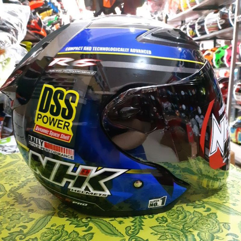 HELM NHK R6 DSS REALLY BLACK BLUE