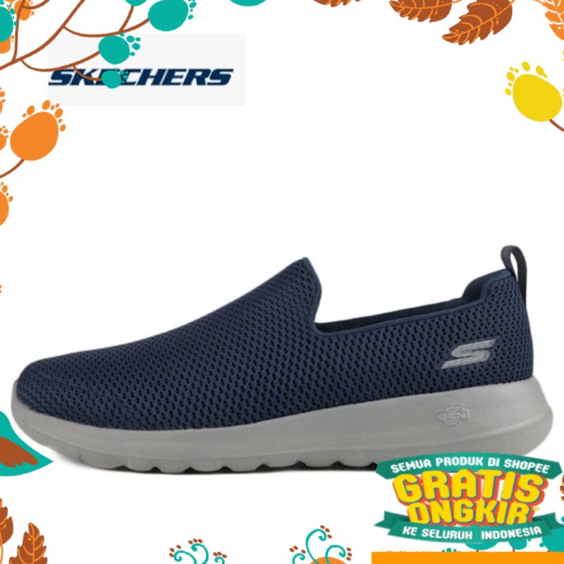 Putih Cream Mustard Silver Grey Abu PinkHitam Putih / Skechers / Skechers pria go walk max / Sepatu 