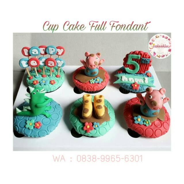 

Cup cake peppa pig / peppa pig / cupcake / cupcakes / kue ulang tahun / kue peppa pig