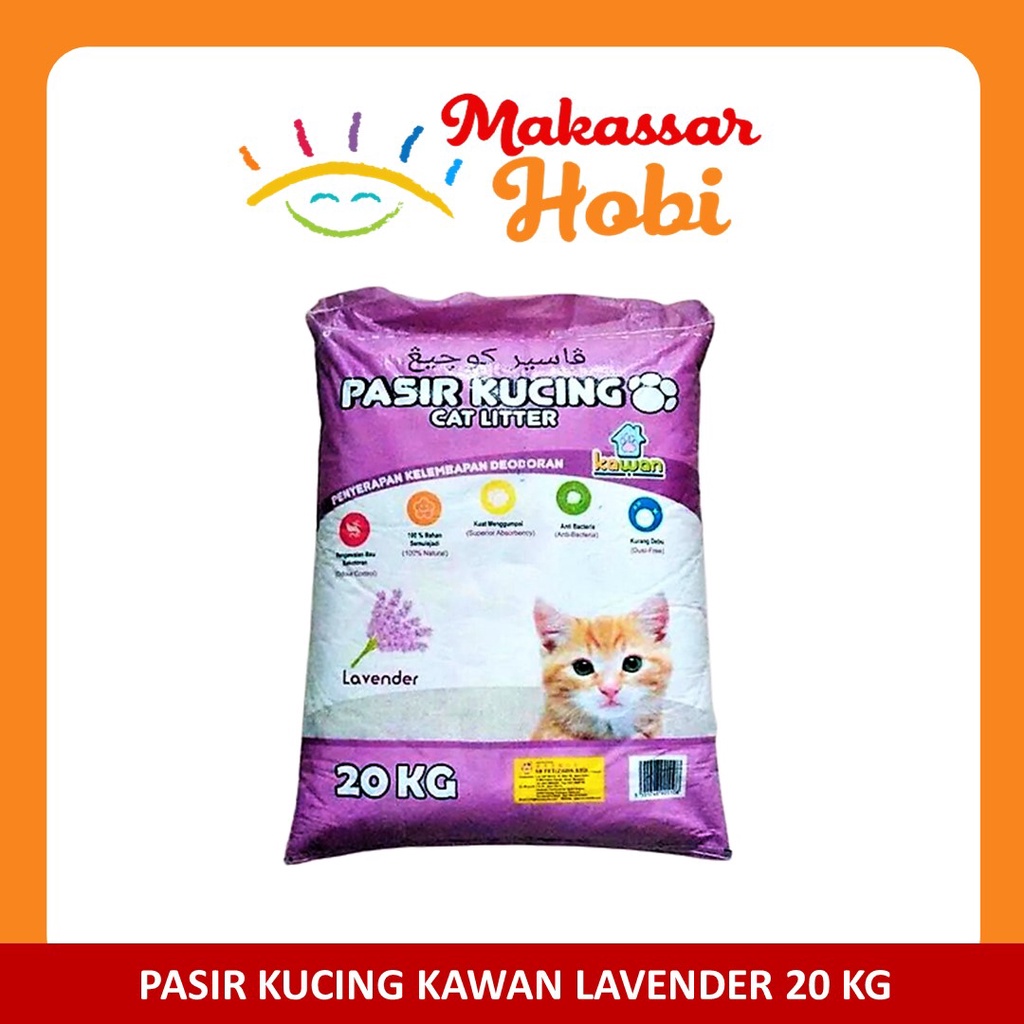 Pasir Kucing KAWAN 20kg 20 kg Cat Litter Pasir Gumpal Wangi