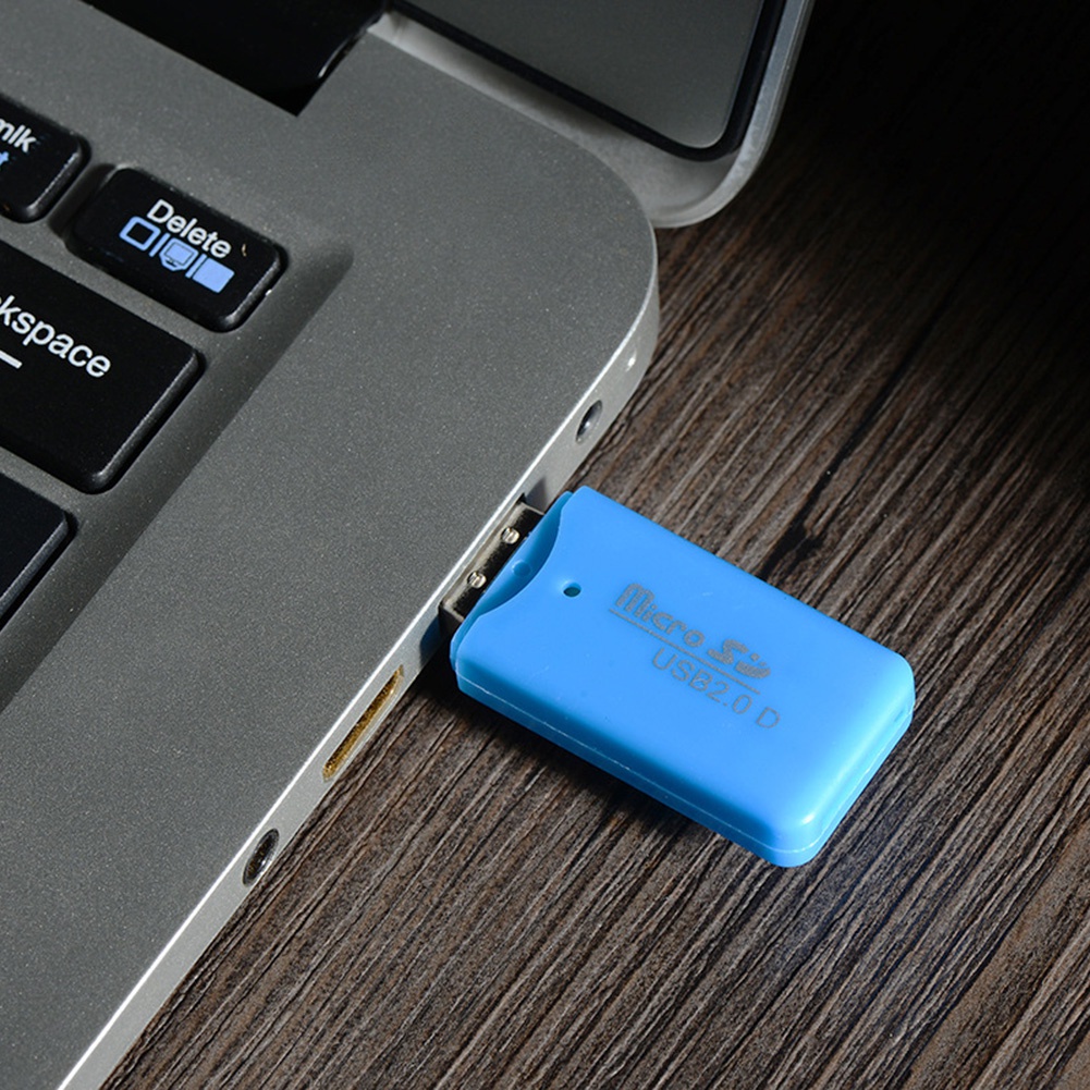 Adapter Card Reader Mini Portable USB 2.0 Kecepatan Tinggi Untuk Micro SD TF T-Flash