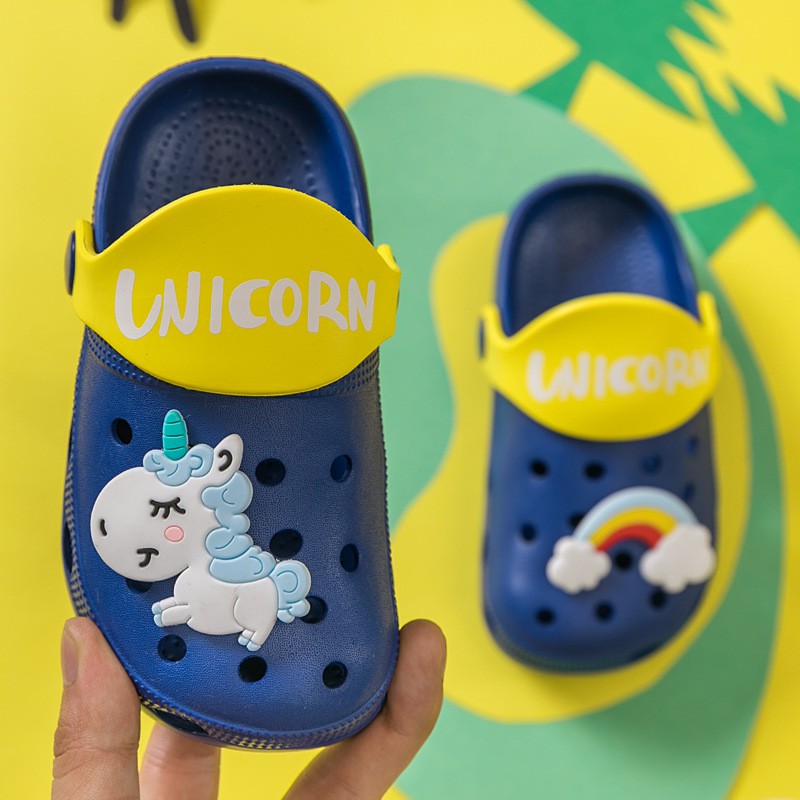 HappyOliver PAOPAO UNICORN Sepatu sandal unicorn anak, Sandal slop unicorn anak