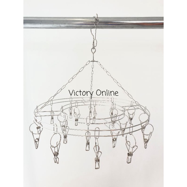 Gantungan Jepit Jemuran Stainless Steel Clip Hanger 20Jepitan Jemuran Jepit Stainless Steel (VTY003)