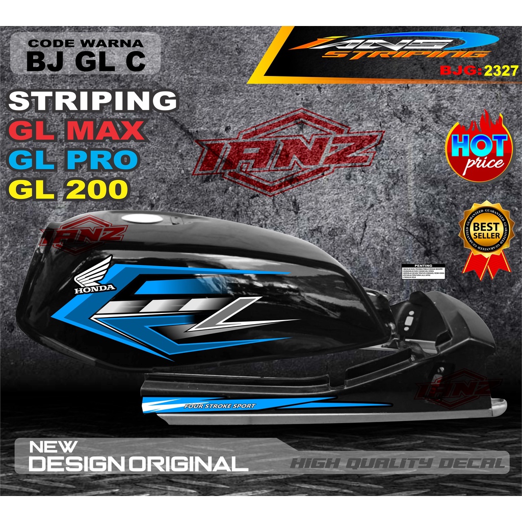 STIKER STRIPING GL PRO TERBARU / STIKER MOTOR GL TERMURAH / STRIPING MOTOR GL 100 / STIKER MOTOR