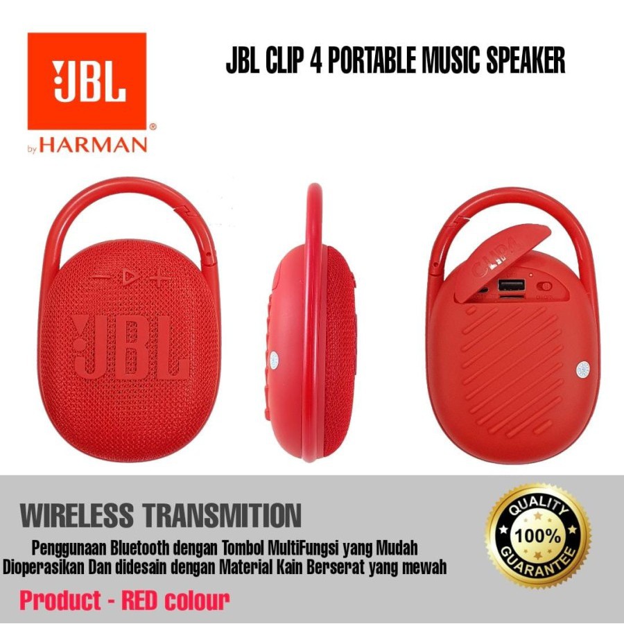 Speaker Bluetooth JBL CLIP 4 Ultra Wireless Portable JBL Clip4 IPX7 Speaker Bluetooh Wireless