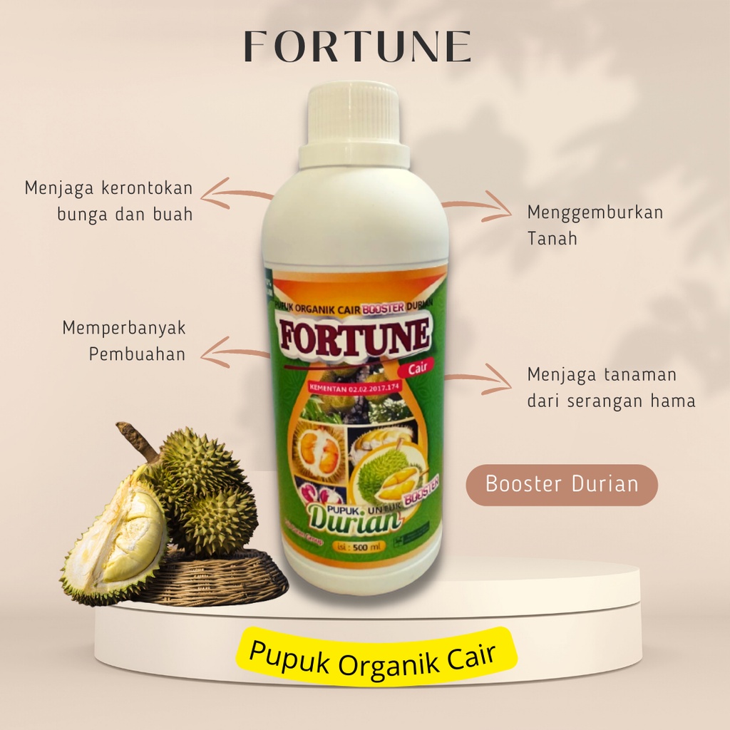 Pupuk Durian Cair Pupuk Fortune Cair Pupuk Organik Cair Pupuk Buah Durian Berbuah Lebat  Pupuk Duria