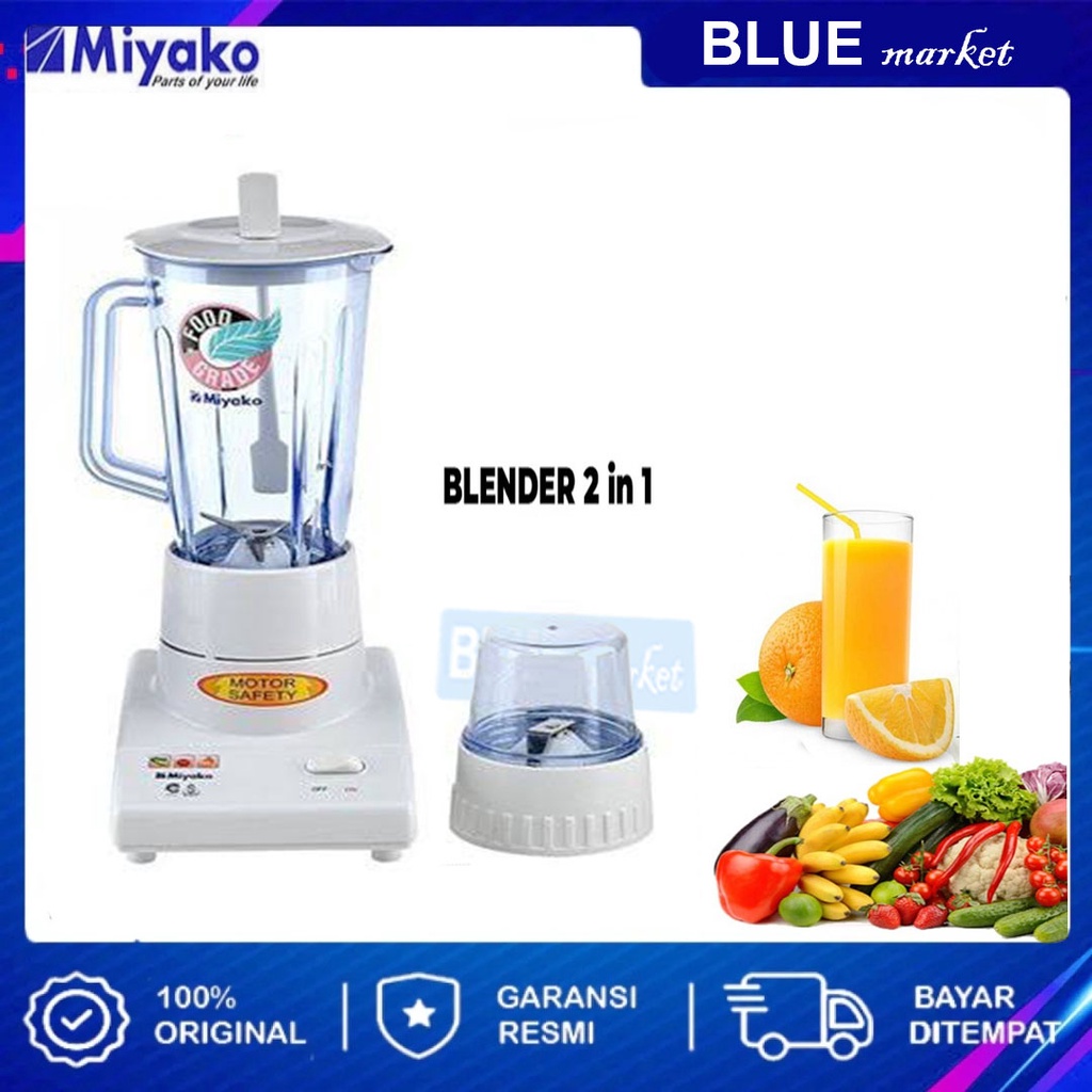 Miyako blender 2 in1 BL-101PL Plastik 1 Liter