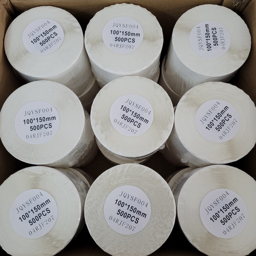 

Kertas termal 100 x 150 mm Label Thermal Stiker thermal isi 500pcs/Kertas Printer