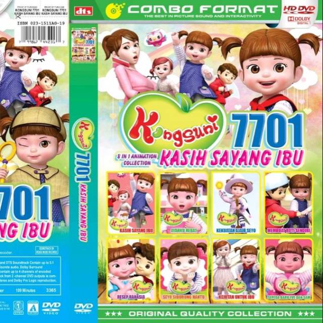 DVD Film Kongsuni Movie Collection Kasih Sayang Ibu - DVD Film Edukasi Anak