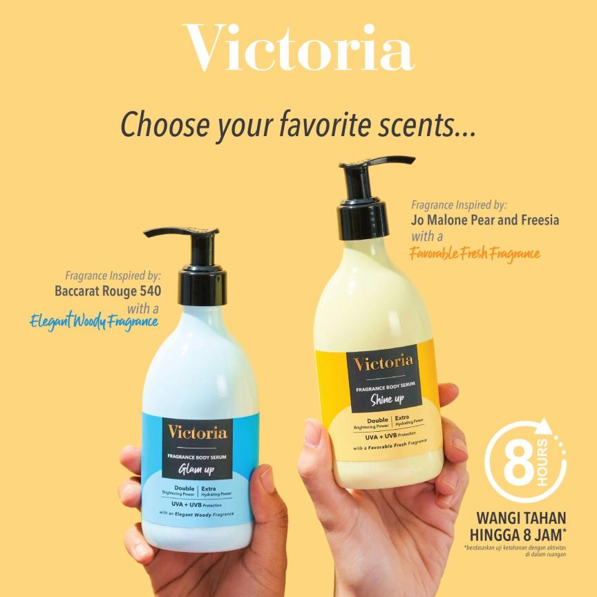 Victoria Fragrance Body Serum / Whitening Body Lotion / Handbody 300ml