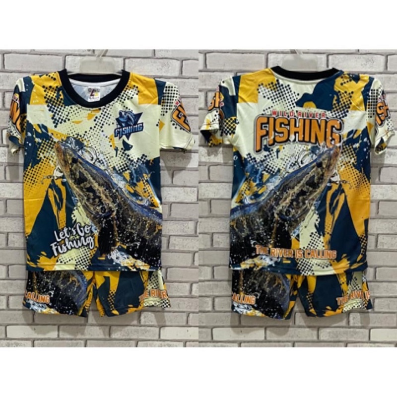 setelan anak mancing mania printing / baju anak kids