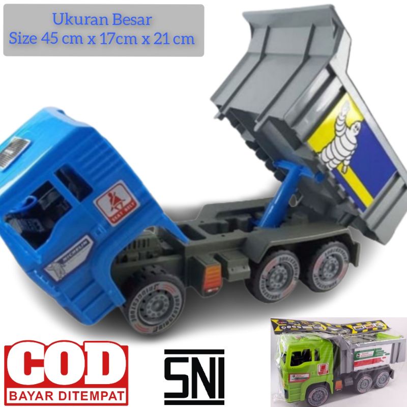 MAINAN  MOBILAN DUMP TRUCK BESAR - MAINAN TRUK ANGKUT