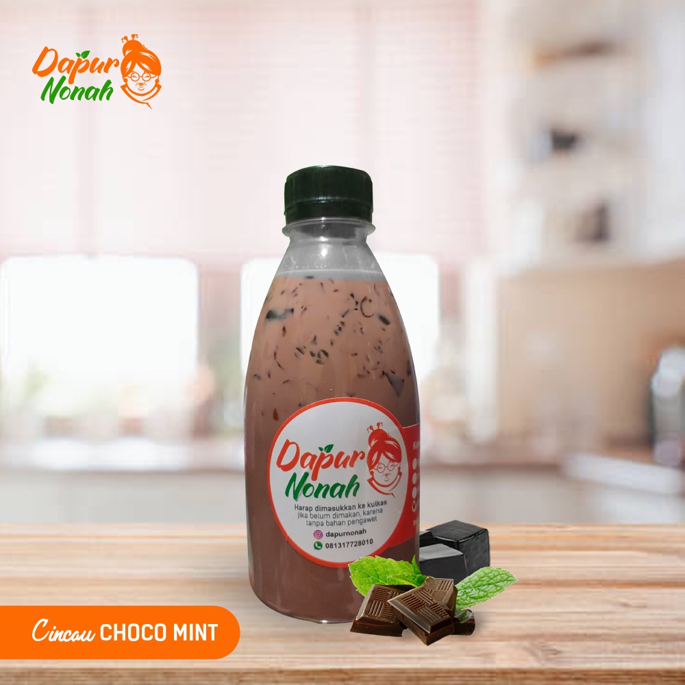 

Minuman cincau hitam segar rasa CHOCO MINT cincau 300ml cincau hitam - grass jelly - minuman sehat - cincau