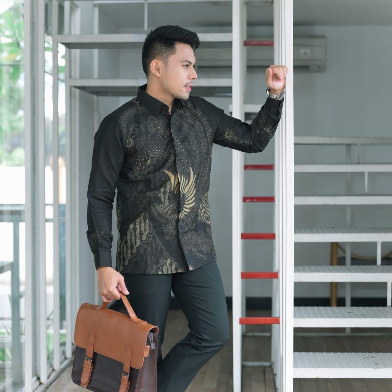 baju batik dobby lasem fremium