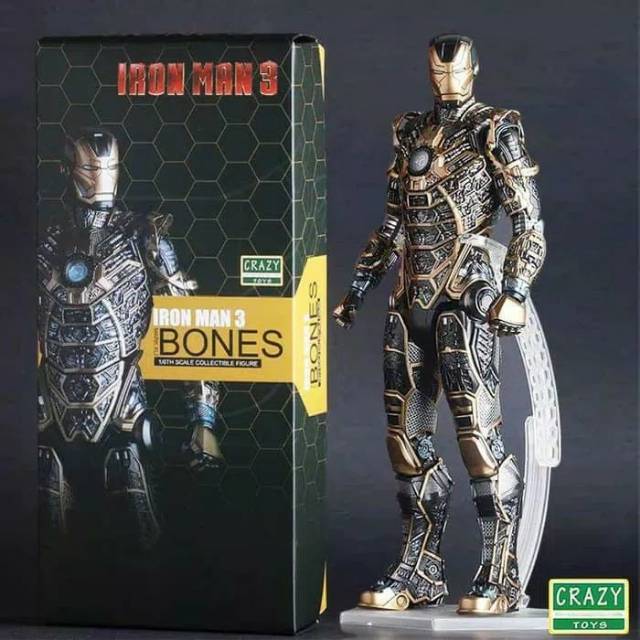 Iron man bones crazy toys new misb